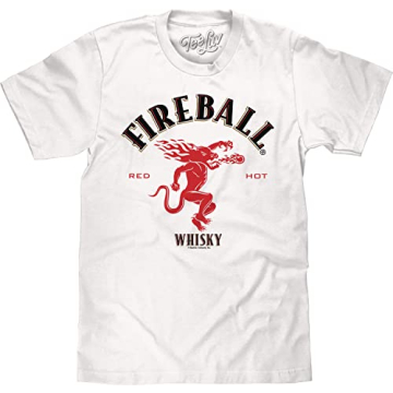 Shop Tee Luv Men's Fireball Whisky Dragon Logo Shirt Online