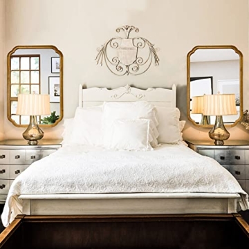 WallBeyond 20" x 30" Arch Mirror - Modern Wood Frame