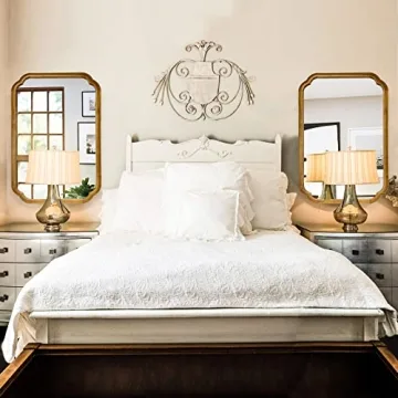 WallBeyond 20" x 30" Arch Mirror - Modern Wood Frame