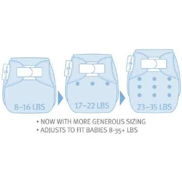 bumGenius One-Size Hook & Loop Closure Cloth Diaper 4.0 - Mirror