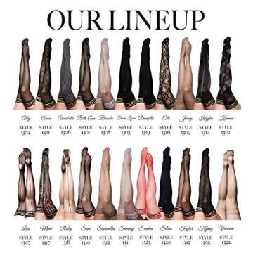 Kix'ies Thigh High Stockings with No Slip Grip Bands