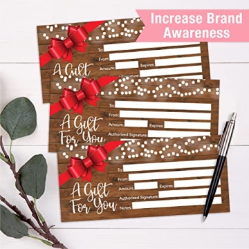 25 Business Christmas Gift Certificates for Clients