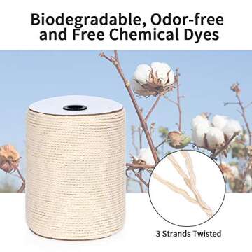 Eco-Friendly Macrame Cord 3mm x 328Yards for Crafting