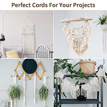 Eco-Friendly Macrame Cord 3mm x 328Yards for Crafting