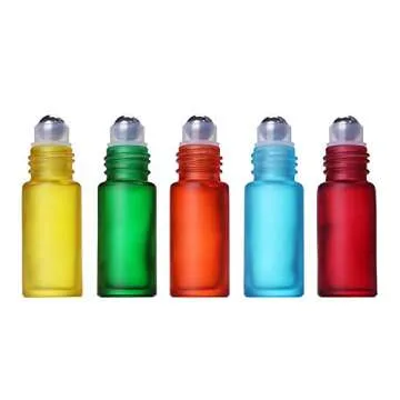 Colorful Frosted Roll on Bottles for Essential Oils