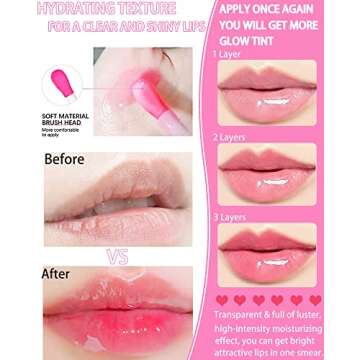 Plumping Lip Glow Oil - Hydrating Tinted Lip Gloss