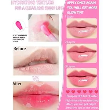 Plumping Lip Glow Oil - Hydrating Tinted Lip Gloss