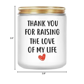 AREOK Christmas Gifts for Mother in Law Gifts from Daughter Son in Law - Gifts for Boyfriends Mom Mother of The Groom Bride Gifts, Best Future Mother in Law Gifts Wedding Birthday, Lavender Candle