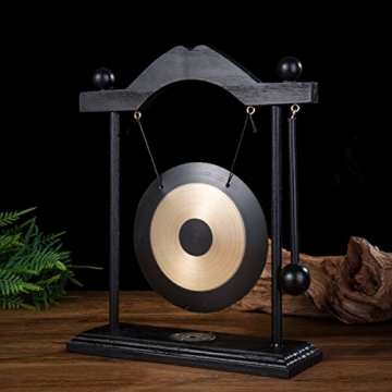 THY COLLECTIBLES Zen Art Brass Feng Shui Gong 10"