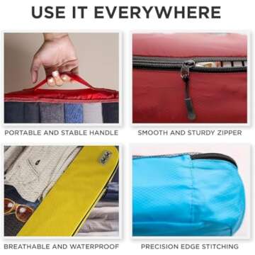 Small Packing Cubes for Suitcases - 5 Pcs set of Packing Cubes for Travel - Packing Cubes for Carry ...