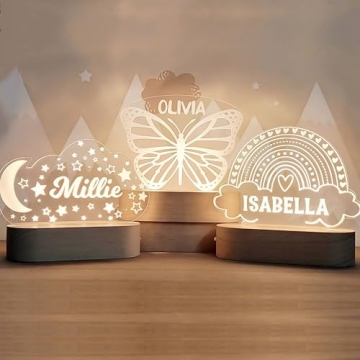 Custom Night Light Cute Personalized Baby Gifts for Kids - Personalized Gifts for Babies and Toddler...