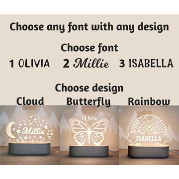 Custom Personalized Baby Night Light - Unique Gifts for Kids