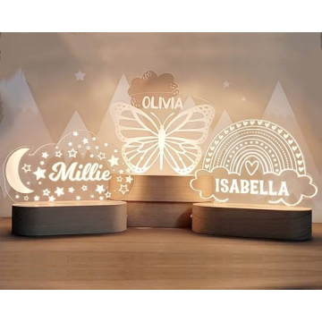 Custom Personalized Baby Night Light - Unique Gifts for Kids
