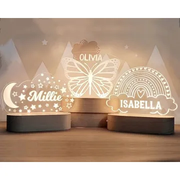 Custom Personalized Baby Night Light - Unique Gifts for Kids