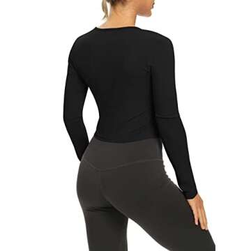 Bestisun Long Sleeve Crop Top for Women - Soft & Stylish