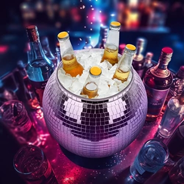 Stylish Disco Ball Ice Bucket for Parties and Events