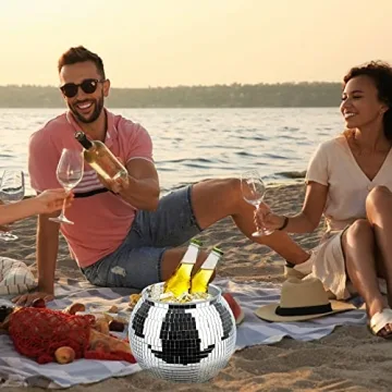 Stylish Disco Ball Ice Bucket for Parties and Events