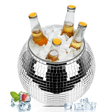 Stylish Disco Ball Ice Bucket for Parties and Events
