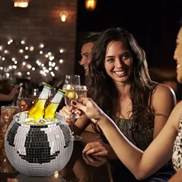 Stylish Disco Ball Ice Bucket for Parties and Events