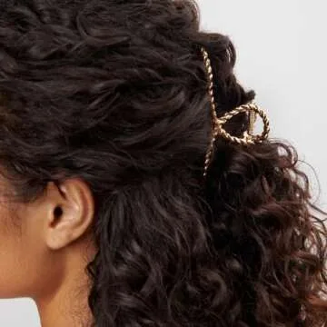 Buy Kitsch Gold Metal Claw Clip for Thick Hair