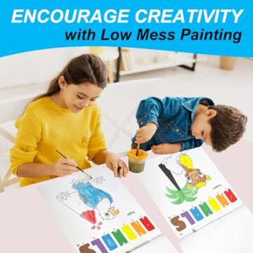 Paint with Water Books for Toddlers - Watercolor Painting Book - Children Arts and Crafts for Kids Ages 2-4 4-8 - Toddler Activities 2 3 5 4 Year Old - Art Craft Kits - Water Coloring Book Animals