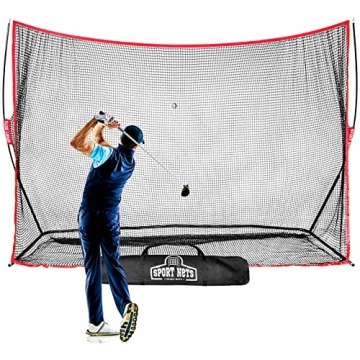 Hit Run Steal Backyard Golf Driving Net - Indoor/Outdoor 10 x 7 Feet