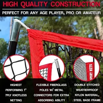 Hit Run Steal Golf Driving Net for All Ages 10x7 Feet
