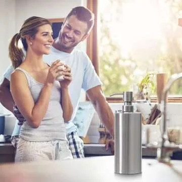 ARKTEK Large Stainless Steel Countertop Soap Dispenser - Rust and Leak Proof Liquid Hand Soap Pump Bottle for Kitchen, Bathroom and Countertop Hand Dish Lotion (20 Oz / 600 ml)