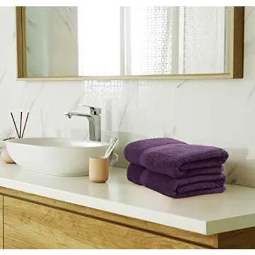 Utopia Towels 8 Piece Premium Cotton Towel Set - Plum