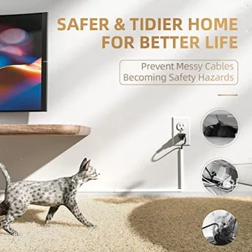 Delamu Cord Hider - 94in Paintable Cable Cover for Walls