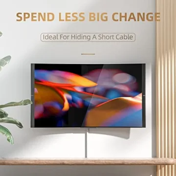 Delamu Cord Hider - 94in Paintable Cable Cover for Walls