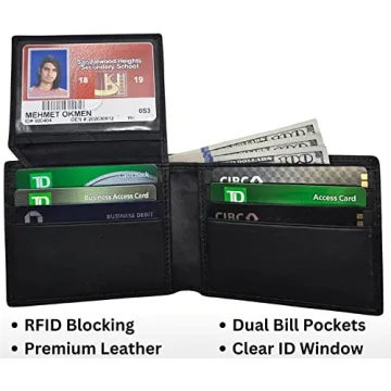 Custom Leather Wallet for Men - RFID Blocking & Gift Box