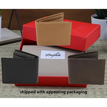 Custom Leather Wallet for Men - RFID Blocking & Gift Box