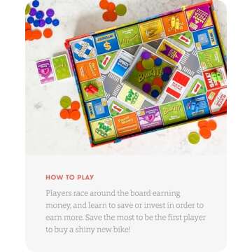 SimplyFun BankIt! - Money Game for Kids - Learn to Save, Spend, Donate, Earn Bank Interest and More - Game for Kids Ages 8 and Up, 1 to 4 Players