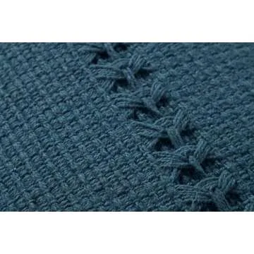 Loloi Chris Loves Julia Harvey Collection PCJ0018 Blue 12'' x 27'' Cover w/Down Pillow