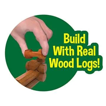 LINCOLN LOGS – Classic Farmhouse, 268 Pieces, Real Wood Logs - Ages 3+ - Best Retro Building Gift Set for Boys/Girls - Creative Construction Engineering - Preschool Education Toy