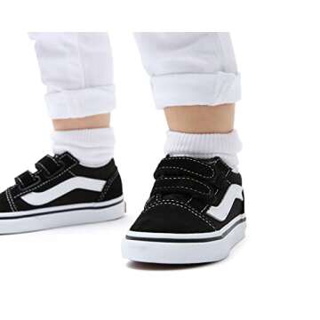 Vans Unisex-Baby Old Skool V-K, Black, 9 Infant