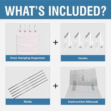 The Original 5-Pocket Over the Door Stuffed Animal Storage Organizer, Perfect for Bedroom Decor, Net, Toy, Barbie, Hanging, Pet, Animals, Holder, Ideas, Stuffie, Stuffed Animal Hammock