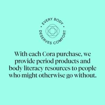 Cora Heat Relief Patch 2 Pack - Soothe Cramps for up to 8 Hours with Heat from Activated Carbon - Adheres to Your Clothes to Ease Cramps Exactly Where You Need it