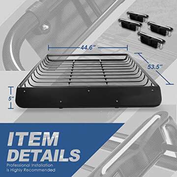 Auto Dynasty Roof Rack Cargo Carrier for Any Vehicle