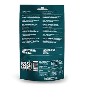 PureBites Minnow Freeze Dried Cat Treats, 1 Component, USA