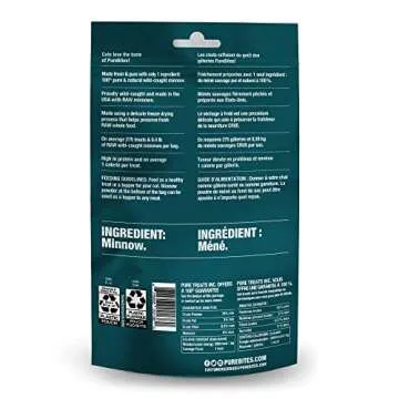 PureBites Minnow Freeze Dried Cat Treats, 1 Component, USA