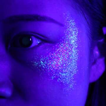 LATIBELL Body Face Glitter Gel: 12 Colors of UV Reactive Glam