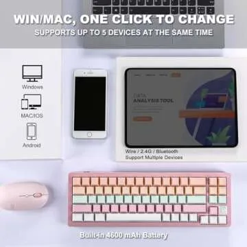 YUNZII AL71 Mechanical Keyboard for Gaming and Typing