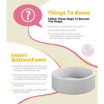 HOFISH Foam Ball Pit for Children and Toddlers