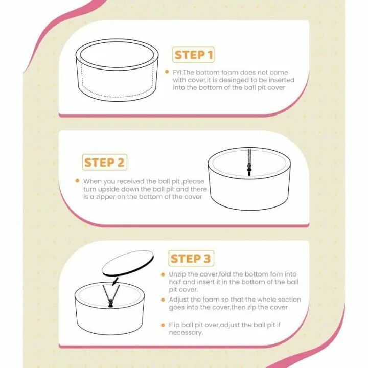 HOFISH Foam Ball Pit for Children and Toddlers