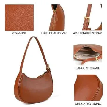 Della Stella Stylish Leather Shoulder Bag for Women