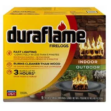 Duraflame Fast Lighting Fire Logs - 9 Pack for Cozy Nights