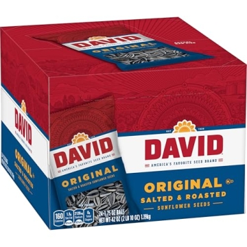 David's Original Sunflower Seeds 24 Pack Healthy Snack