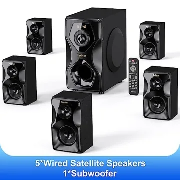 Bobtot 700 Watts Surround Sound Speakers for Home